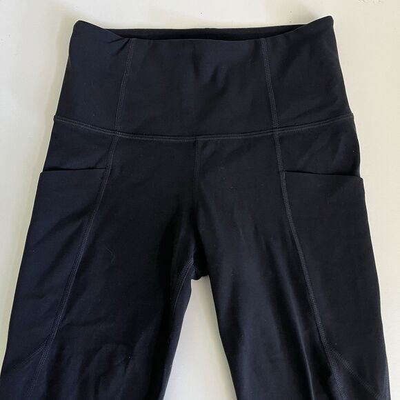Athleta Stash Pocket Salutation Tight Leggings Black Size XS - Picture 8 of 11